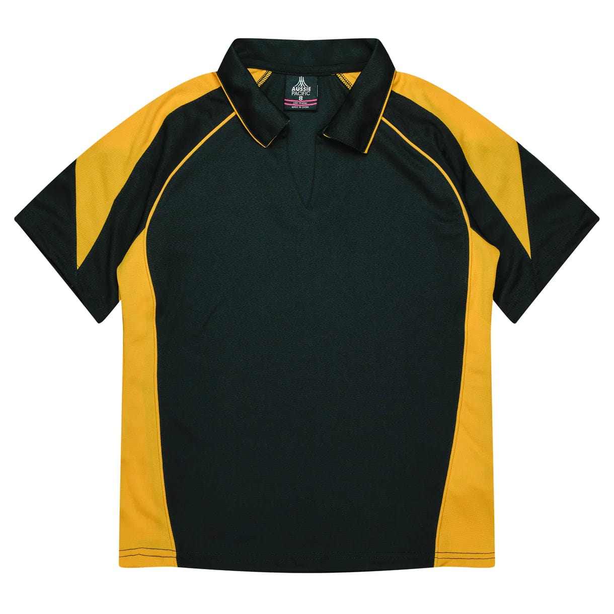 Aussie Pacific Polos / Shirts Black/Gold / 8 Aussie Pacific Premier Ladies Polo
