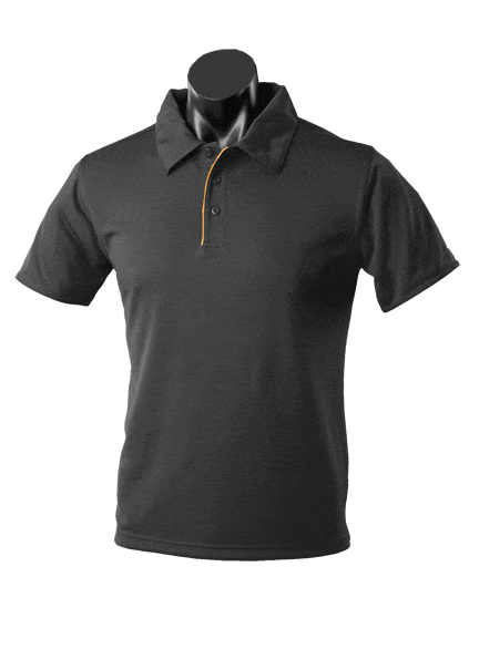 Aussie Pacific Polos / Shirts Black/Gold / S Aussie Pacific Yarra Men's Polo
