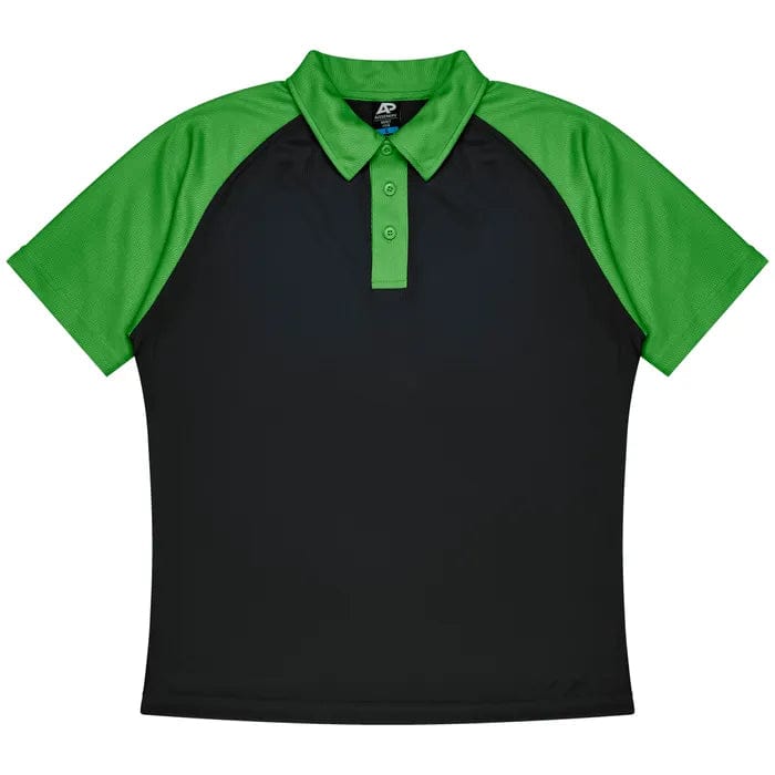 Aussie Pacific Polos / Shirts Black/Kawa Green / S Aussie Pacific Manly Men's Polo