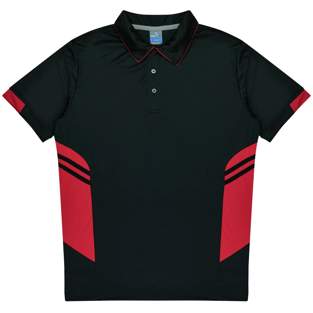 Aussie Pacific Polos / Shirts Black/Red / 4 Aussie Pacific Tasman Kids Polo