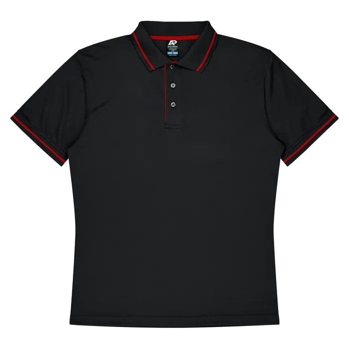 Aussie Pacific Polos / Shirts Black/Red / S Aussie Pacific Cottesloe Men's Polo