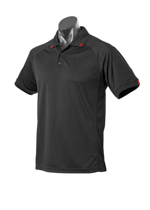 Aussie Pacific Polos / Shirts Black/Red / S Aussie Pacific Flinders Men's Polo