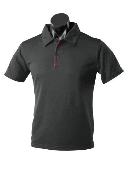 Aussie Pacific Polos / Shirts Black/Red / S Aussie Pacific Yarra Men's Polo