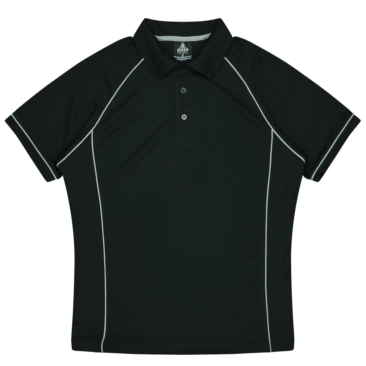 Aussie Pacific Polos / Shirts Black/Silver / S Aussie Pacific Endeavour Men's Polo