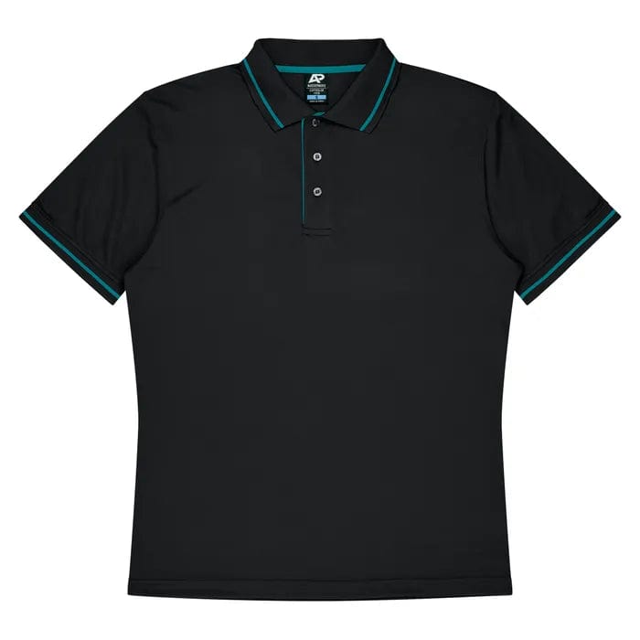 Aussie Pacific Polos / Shirts Black/Teal / S Aussie Pacific Cottesloe Men's Polo
