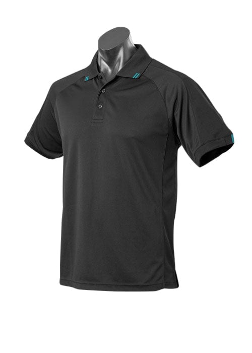Aussie Pacific Polos / Shirts Black/Teal / S Aussie Pacific Flinders Men's Polo