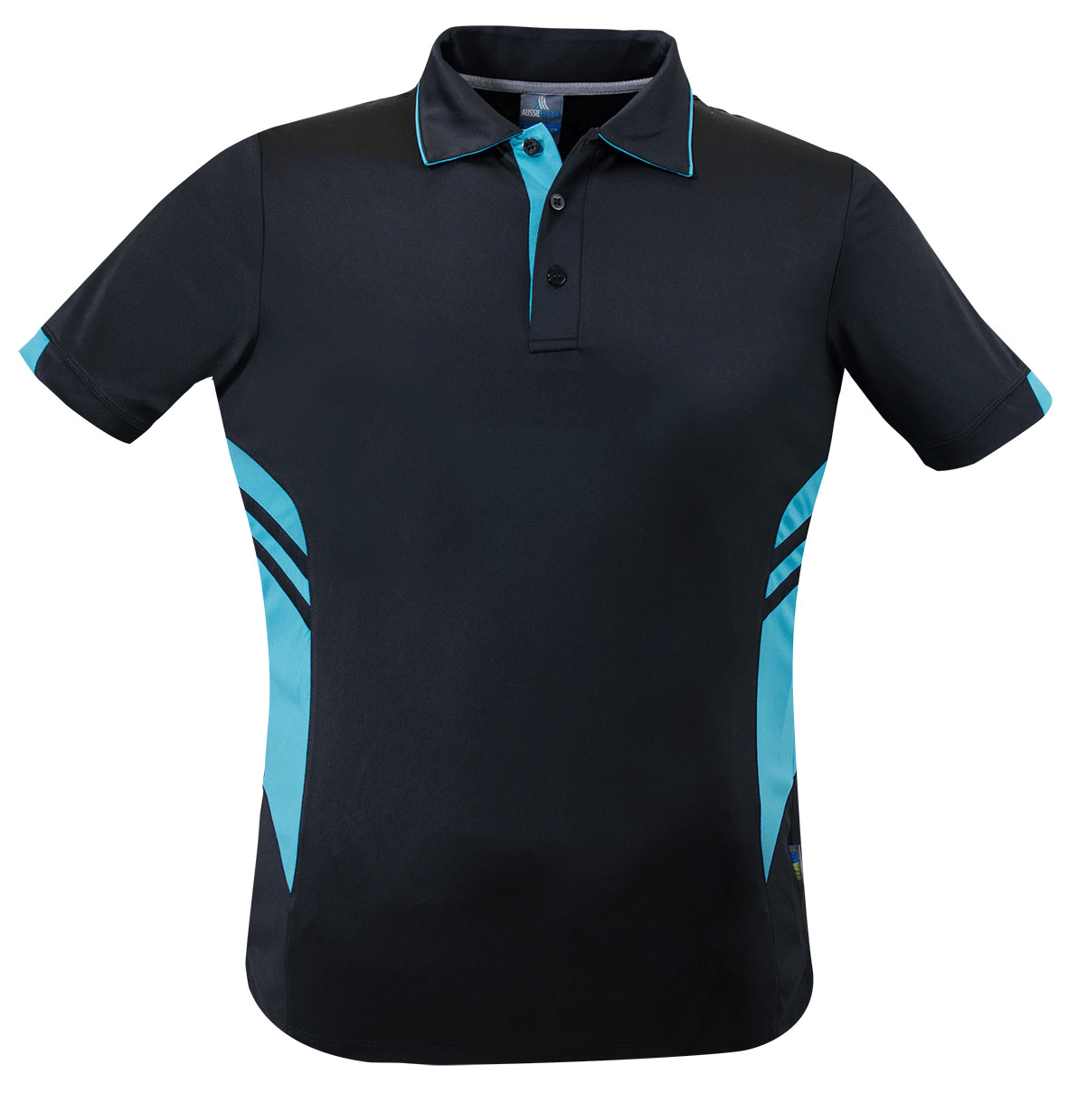 Aussie Pacific Polos / Shirts Black/Teal / S Aussie Pacific Tasman Men's Polo