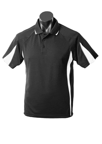 Aussie Pacific Polos / Shirts Black/White / S Aussie Pacific Eureka Men's Polo