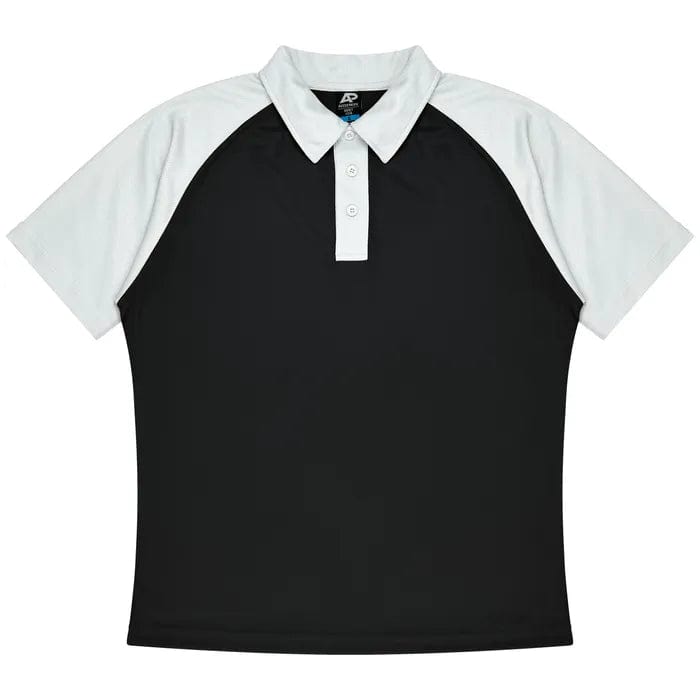 Aussie Pacific Polos / Shirts Black/White / S Aussie Pacific Manly Men's Polo
