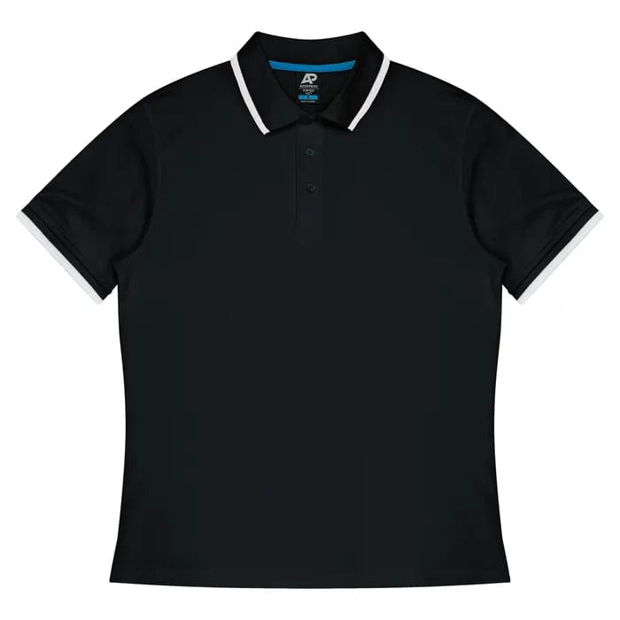Aussie Pacific Polos / Shirts Black/White / S Aussie Pacific Portsea Men's Polo