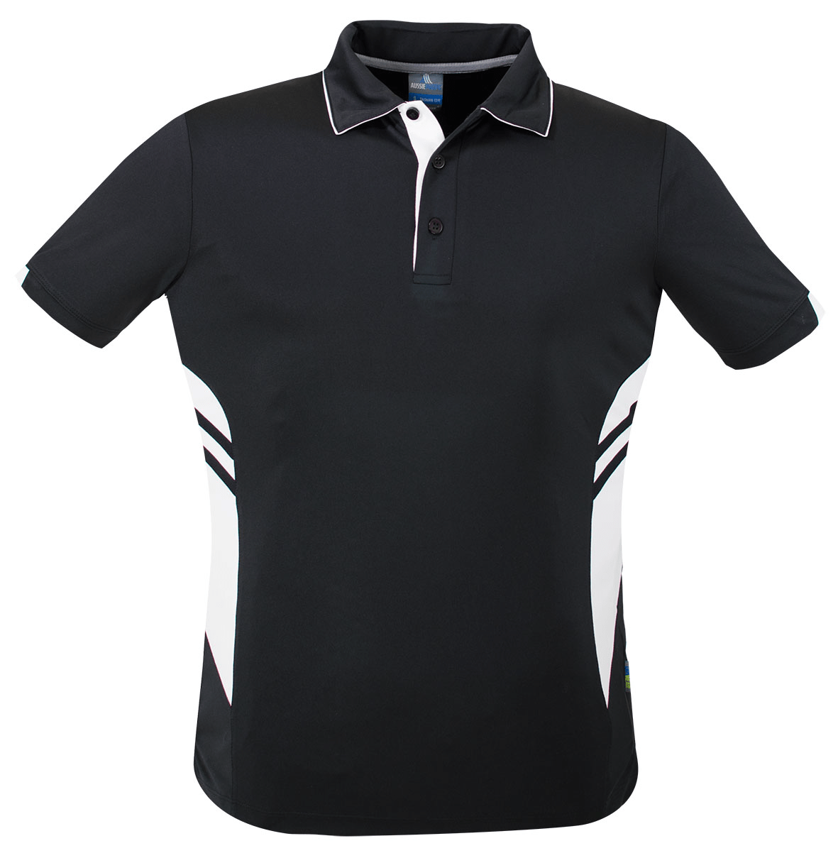 Aussie Pacific Polos / Shirts Black/White / S Aussie Pacific Tasman Men's Polo