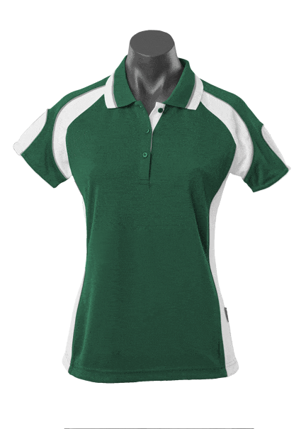 Aussie Pacific Polos / Shirts Bottle/White / 8 Aussie Pacific Murray Ladies Polo