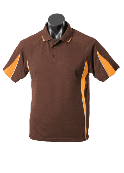 Aussie Pacific Polos / Shirts Chocolate/Gold / 4 Aussie Pacific Eureka Kids Polo