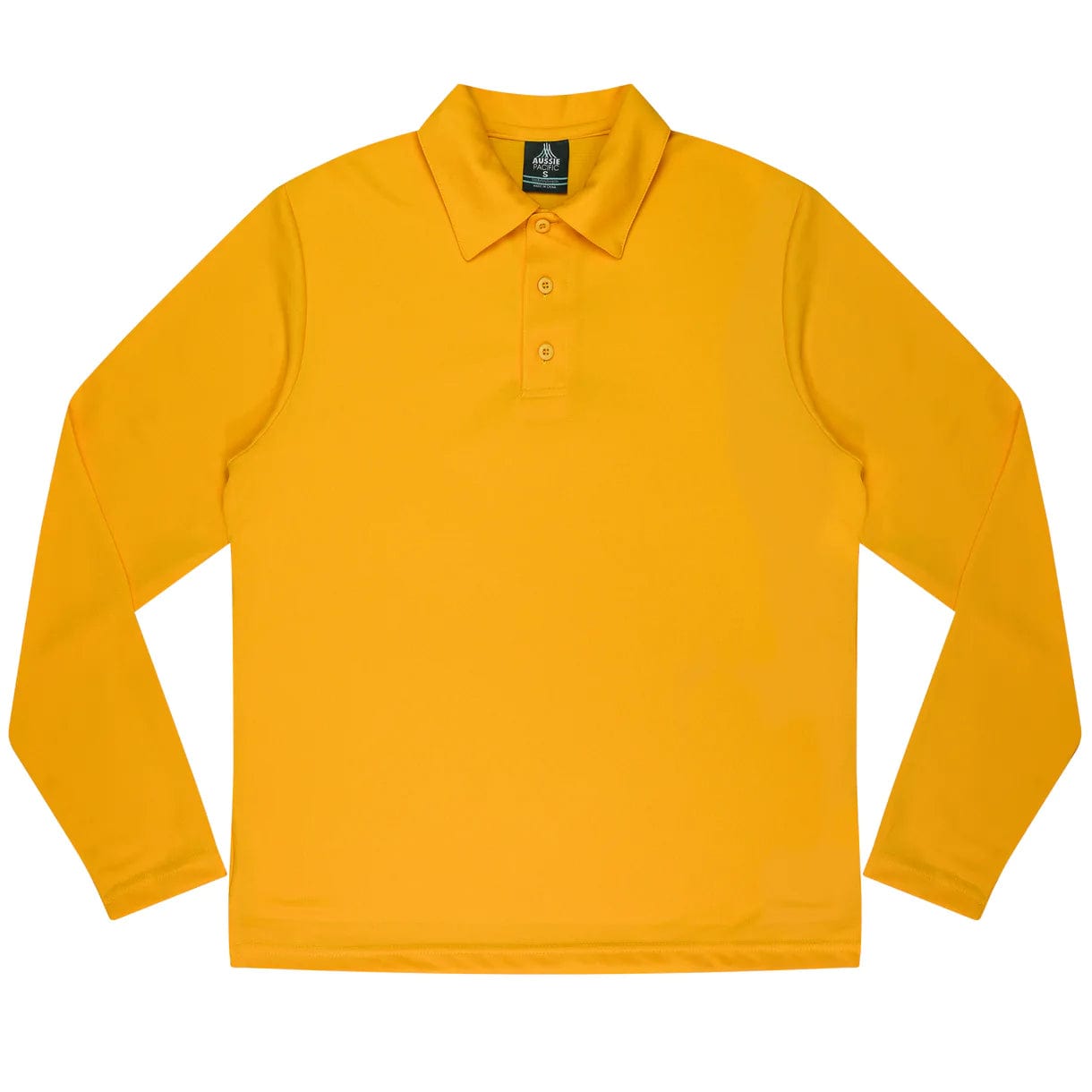 Aussie Pacific Polos / Shirts Gold / 4 Aussie Pacific Botany Long Sleeve Kids Polo