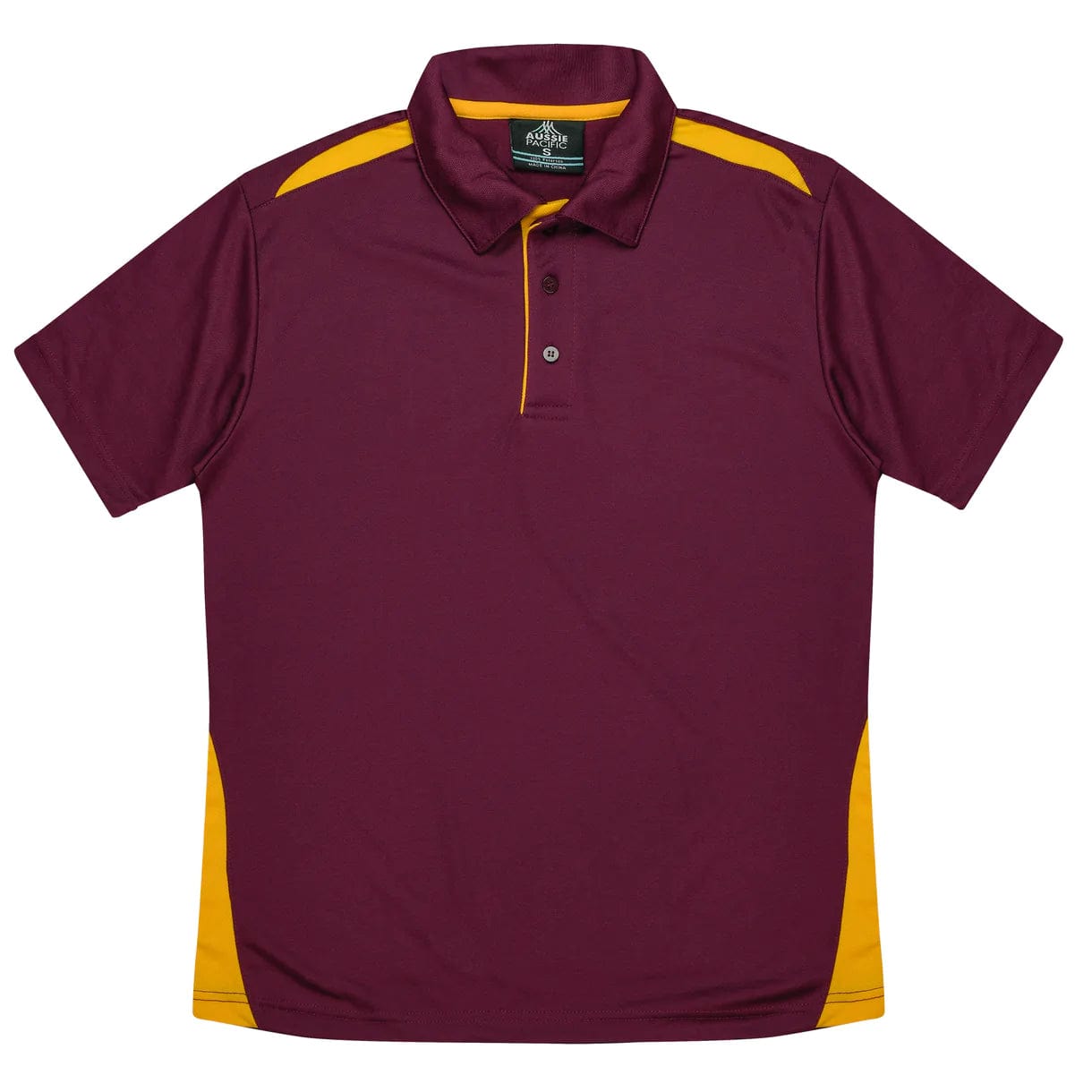 Aussie Pacific Polos / Shirts Maroon/Gold / 4 Aussie Pacific Paterson Kids Polo