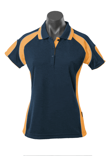 Aussie Pacific Polos / Shirts Navy/Gold / 8 Aussie Pacific Murray Ladies Polo