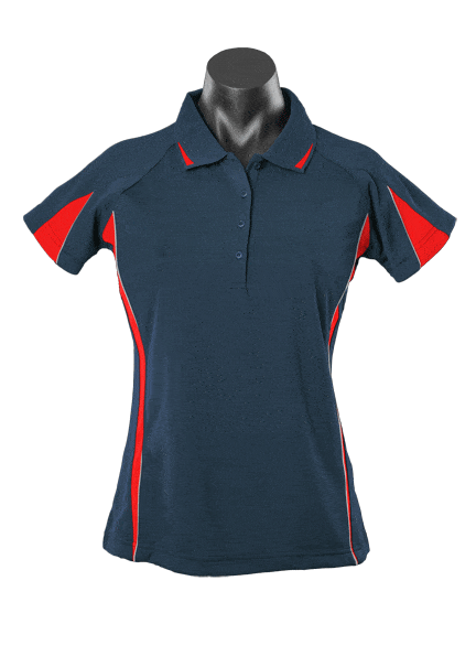 Aussie Pacific Polos / Shirts Navy/Red / 8 Aussie Pacific Eureka Ladies Polo
