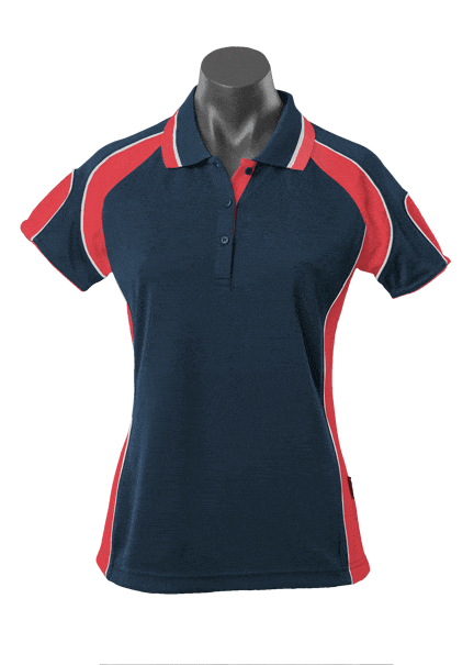 Aussie Pacific Polos / Shirts Navy/Red / 8 Aussie Pacific Murray Ladies Polo