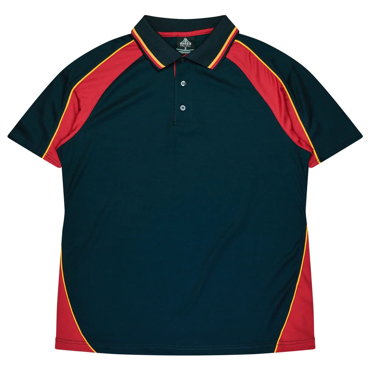 Aussie Pacific Polos / Shirts Navy/Red/Gold / 4 Aussie Pacific Panorama Kids Polo