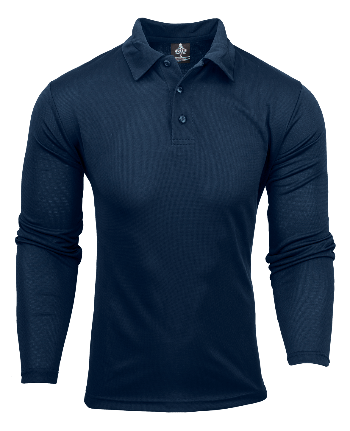 Aussie Pacific Polos / Shirts Navy / S Aussie Pacific Botany Men's Long Sleeve Polo