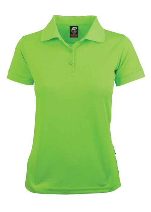 Aussie Pacific Polos / Shirts Neon Green / 6 Aussie Pacific Lachlan Ladies Polo