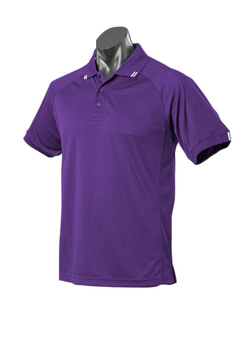 Aussie Pacific Polos / Shirts Purple/White / S Aussie Pacific Flinders Men's Polo