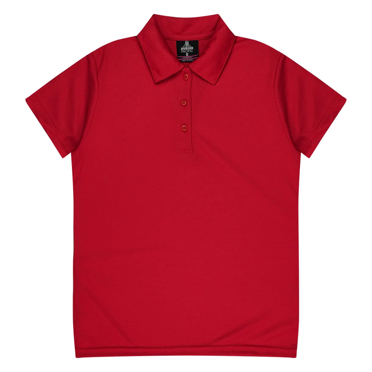 Aussie Pacific Polos / Shirts Red / 6 Aussie Pacific Botany Ladies Polo