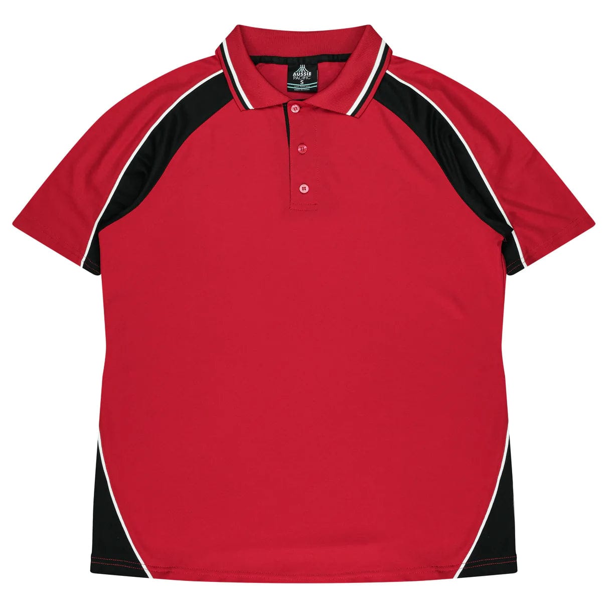 Aussie Pacific Polos / Shirts Red/Black/White / 4 Aussie Pacific Panorama Kids Polo