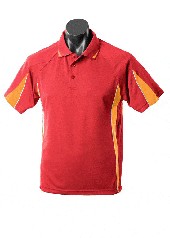Aussie Pacific Polos / Shirts Red/Gold / 4 Aussie Pacific Eureka Kids Polo