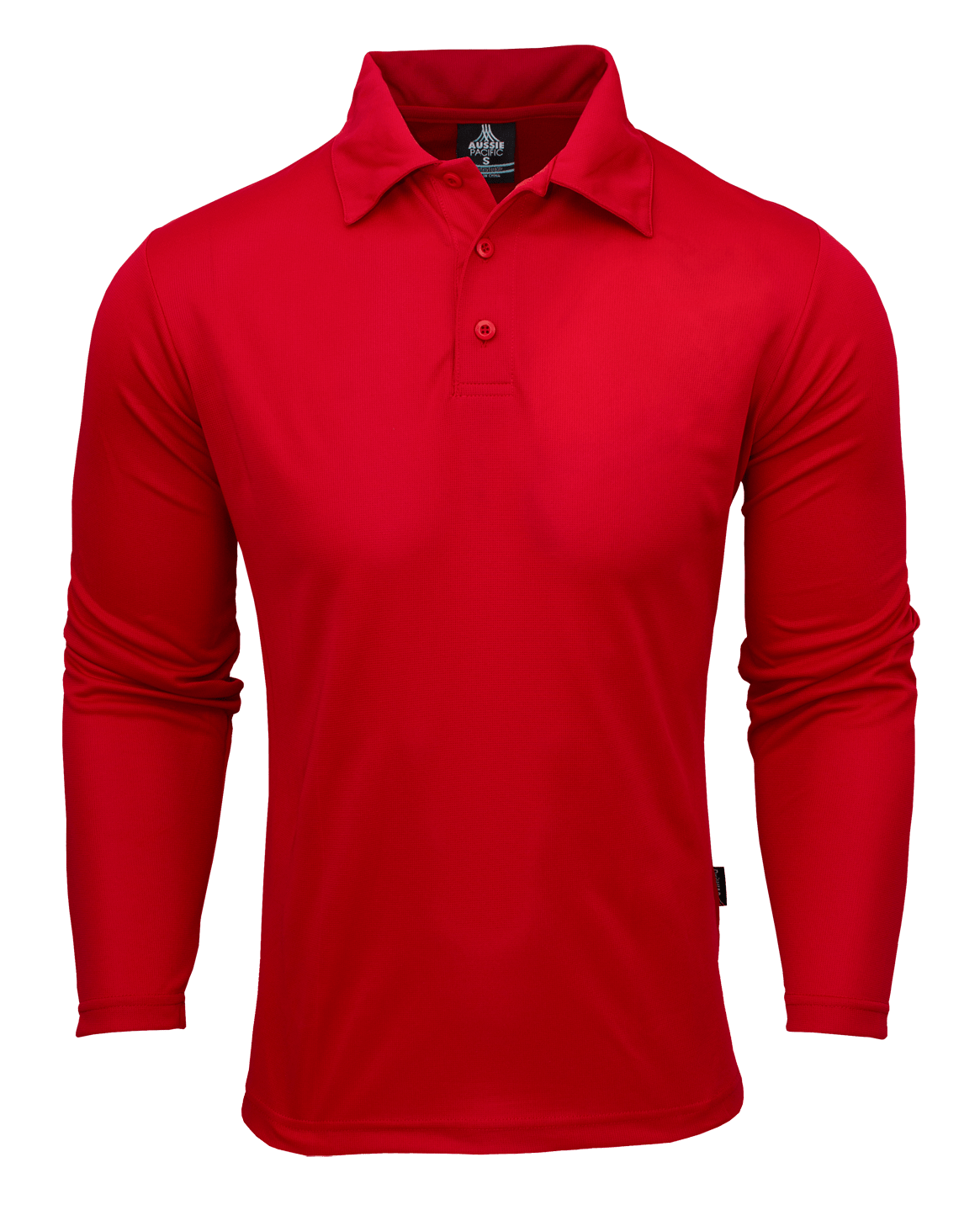 Aussie Pacific Polos / Shirts Red / S Aussie Pacific Botany Men's Long Sleeve Polo