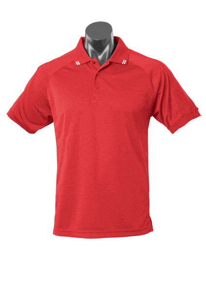 Aussie Pacific Polos / Shirts Red/White / S Aussie Pacific Flinders Men's Polo