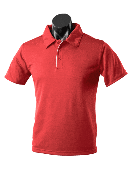 Aussie Pacific Polos / Shirts Red/White / S Aussie Pacific Yarra Men's Polo