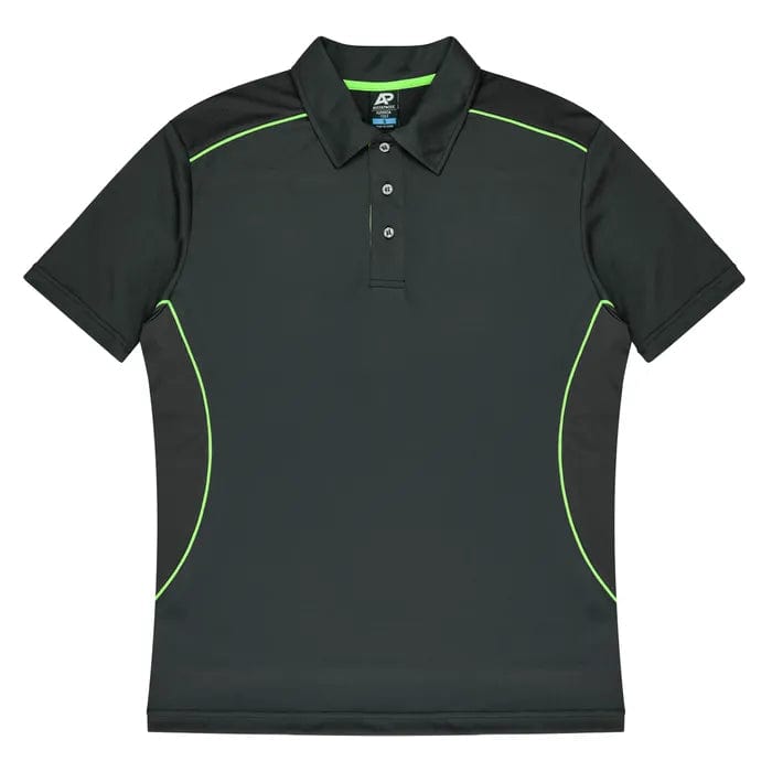 Aussie Pacific Polos / Shirts Slate/Fluoro Green / S Aussie Pacific Kuranda Men's Polo