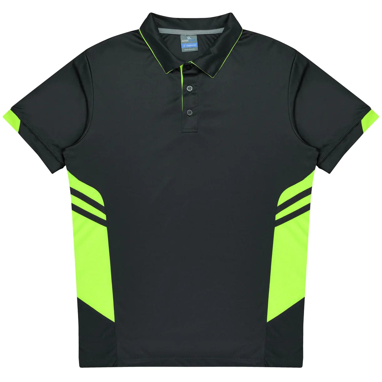 Aussie Pacific Polos / Shirts Slate/Neon Yellow / 4 Aussie Pacific Tasman Kids Polo