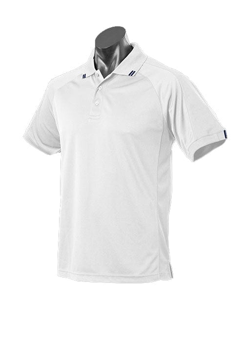 Aussie Pacific Polos / Shirts White/Navy / S Aussie Pacific Flinders Men's Polo