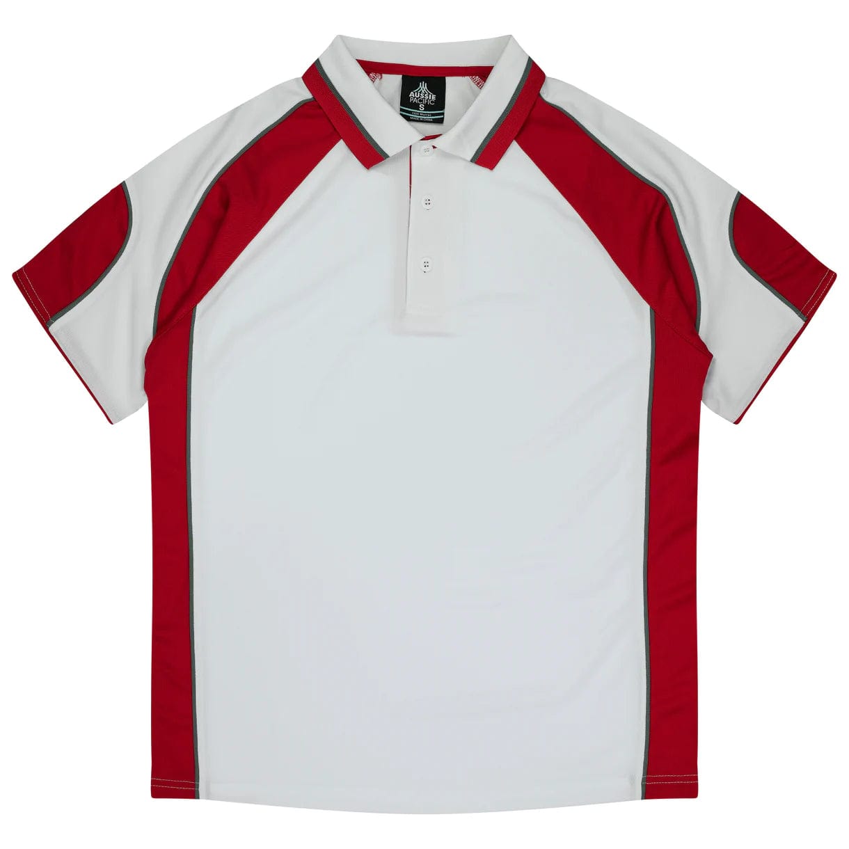 Aussie Pacific Polos / Shirts White/Red / 6 Aussie Pacific Murray Kids Polo