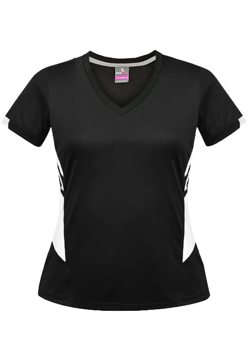 Aussie Pacific T-Shirts Black/White / 4 Aussie Pacific Tasman Ladies Tee