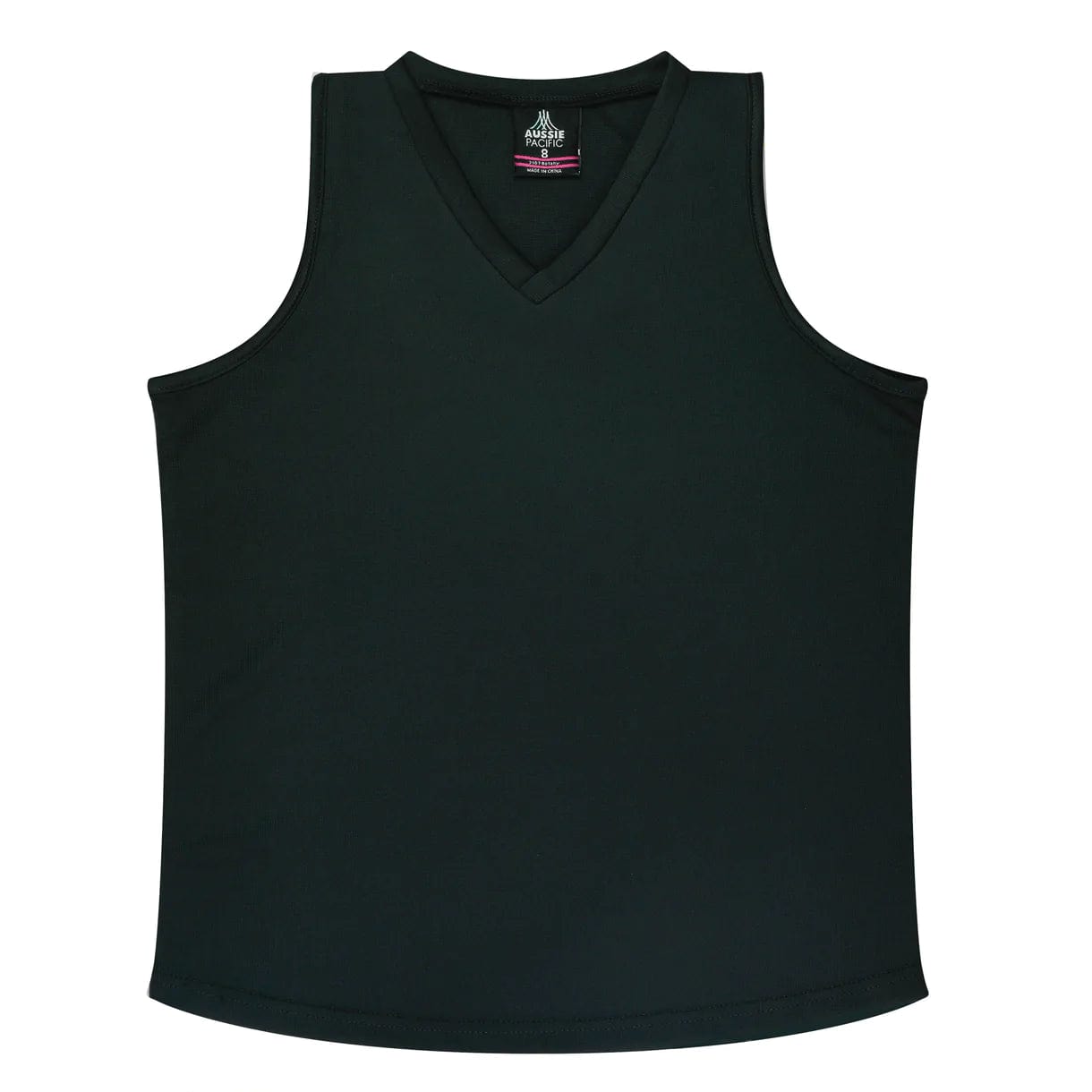 Aussie Pacific Tanks / Singlets Black / 6 Aussie Pacific Botany Ladies Singlet