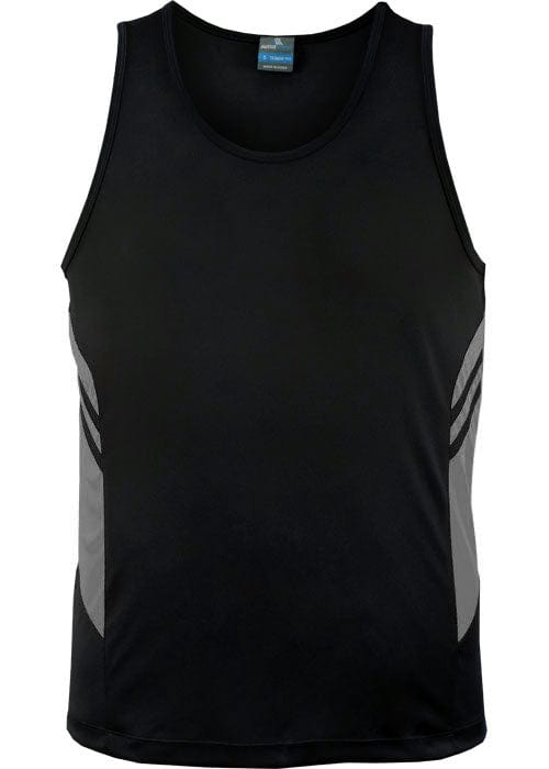 Aussie Pacific Tanks / Singlets Black/Ashe / S Aussie Pacific Tasman Men's Singlet