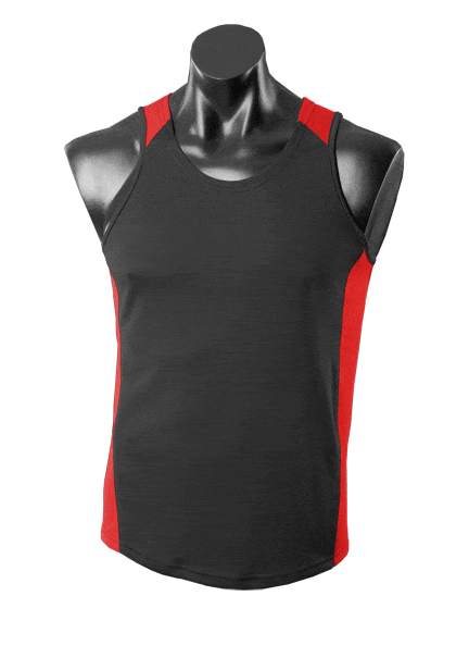 Aussie Pacific Tanks / Singlets Black/Red / S Aussie Pacific Premier Men's Singlet