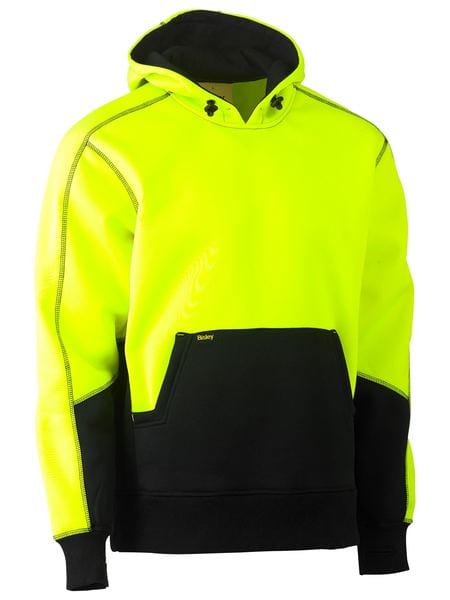 Bisley Hoodies Yellow/Navy / XS Bisley Hi Vis Fleece Hoodie Pullover