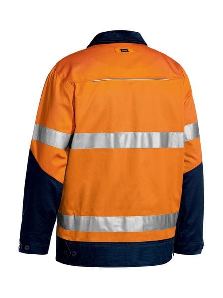 Bisley Jackets / Vests Bisley Taped Hi Vis  Drill Jacket with Liquid Repellent Finish
