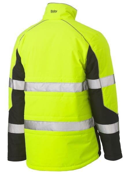 Bisley Jackets / Vests Bisley Taped Hi Vis Puffer Jacket with Stand Collar
