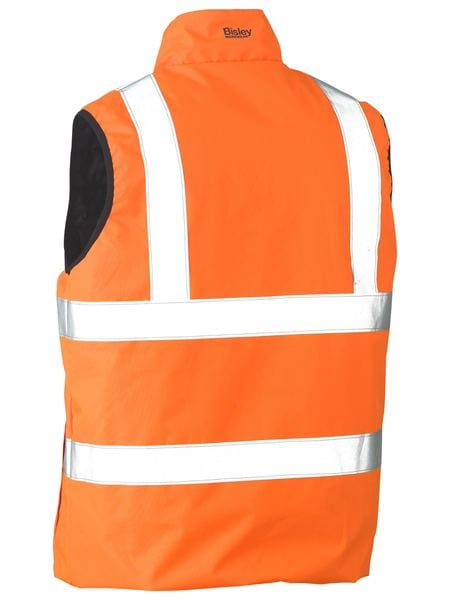 Bisley Jackets / Vests Bisley Taped Hi Vis Reversible Puffer Vest