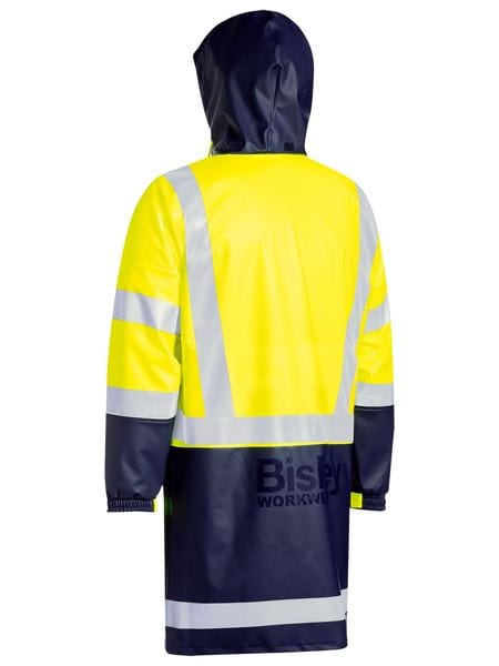 Bisley Jackets / Vests Bisley Taped Hi Vis Stretch PU Rain Coat