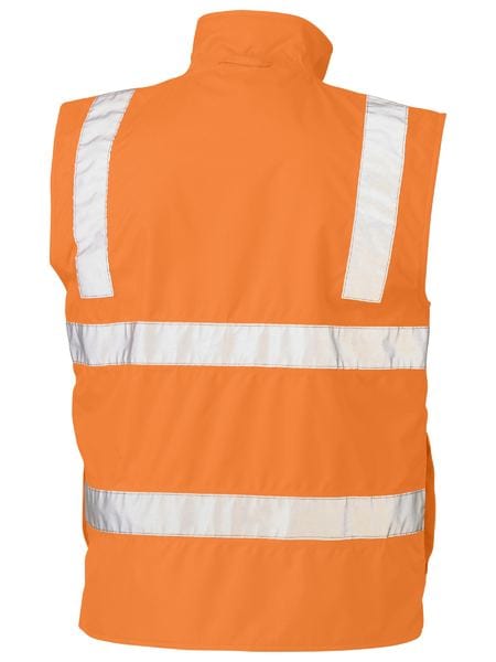 Bisley Jackets / Vests Bisley Taped Hi Vis Vic Rail Wet Weather Vest