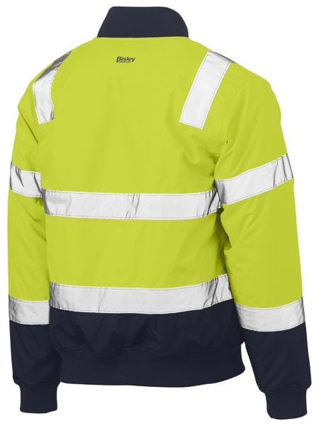 Bisley Jackets / Vests Bisley Taped Two Tone Hi Vis Bomber Jacket with Padded Lining