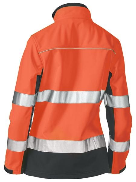 Bisley Jackets / Vests Bisley Women's Taped Two Tone Hi Vis Soft Shell Jacket
