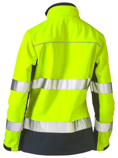 Bisley Jackets / Vests Bisley Women's Taped Two Tone Hi Vis Soft Shell Jacket