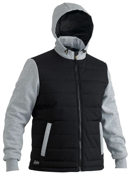 Bisley Jackets / Vests Black / XS Bisley Flx & Move Contrast Puffer Fleece Hooded Jacket